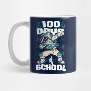 100 Days of school featuring an Astronaut Dabbing #2 Mug